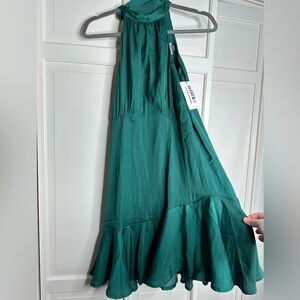 HELLO MOLLY emerald green high neck dress size 1xl